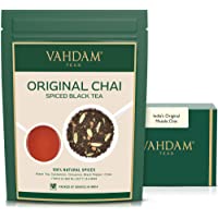 Los mejores  - VAHDAM- Hojas de Té Chai Masala de la India (100 Tazas) | INGREDIENTES 100% NATURALES: Té Negro- Canela- Cardamomo…